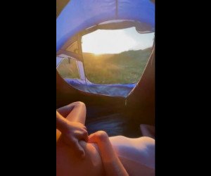 Amateur Porn: Young Couple Fuck In A Tent