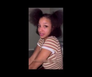Amateur Porn: shy nerdy college black chick learns