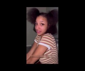 Amateur Porn: shy nerdy college black chick learns