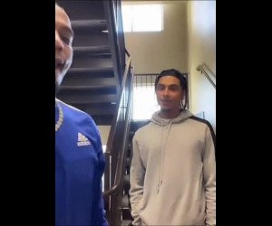 Amateur Porn: gay twinks sucking and fucking bareback in stairway