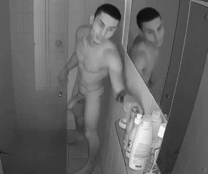 Amateur Porn: roommate horny late night big cock jerk off