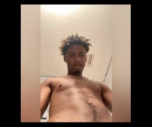 Amateur Porn: cute black twink bbc play and ass showoff