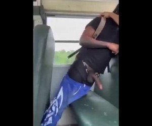 Amateur Porn: friend got hard on the bus